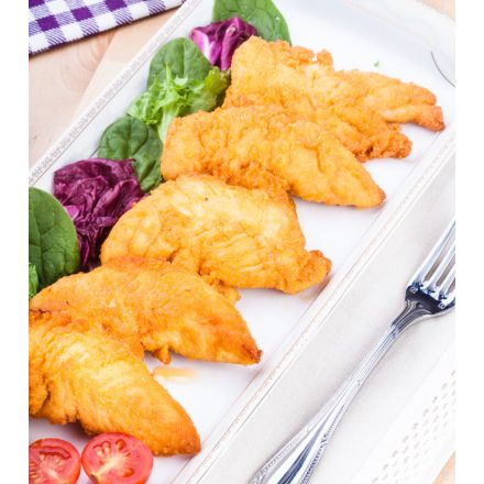 Csirke bécsi párizsi panírban 160g +/- ömlesztett 8kg/#