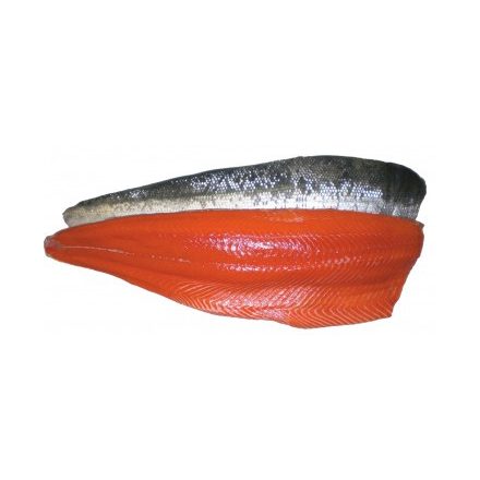 Lazac filé (Norvég) bőrrel 1-1,4kg egyesével vákuum csomagolt C trim (Salmo salar)