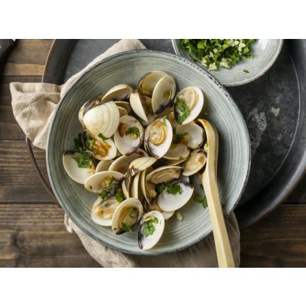Vénuszkagyló héjas (fehér) 40/60 10x1kg/csom.