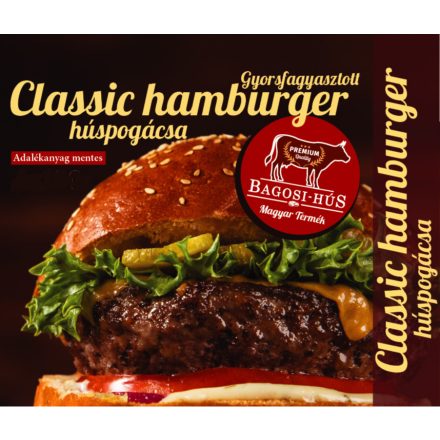 "Classic" marha hamburger húspogácsa 150g, 4db/csomag 4,8kg/#