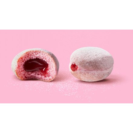 Mini málnás rózsaszín fánk 105*25g/#