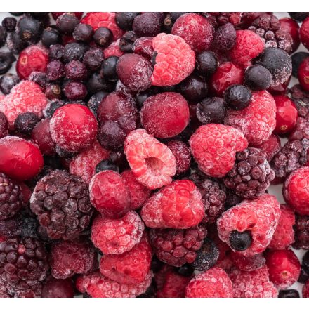 Erdei gyümölcs mix 4*2,5 kg/# (piros és fekete ribizli, eper, áfonya) KREL