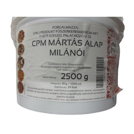 Milánói Mártás alap por (Chili Produkt kft) 2500g/vödör