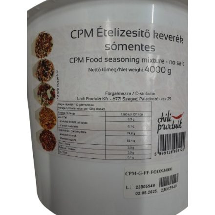 Ételízesítő Keverék Sómentes (Chili Produkt Kft ) 4000g/vödör