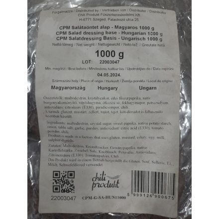 Magyaros Salátaöntet alap por (Chili Produkt kft) 1000g/tasak 20db/#