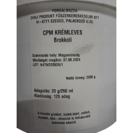 Brokkoli Krémleves sószegény por (Chili Produkt kft) 2500g/vödör