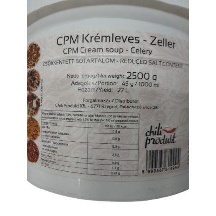 Zeller Krémleves sószegény por (Chili Produkt kft) 2500g/vödör