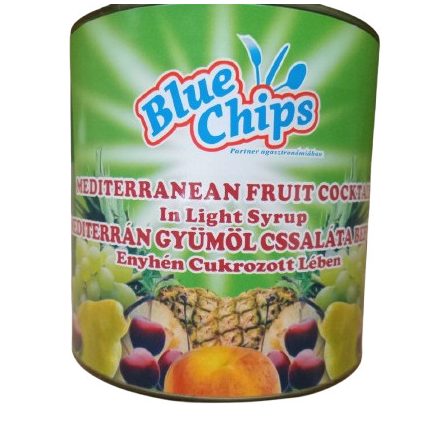 Mediterrán gyümölcskoktél konzerv 2500g/1500g 6db/#
