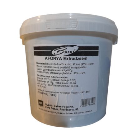 Áfonya Extradzsem 3250gr (vödrös)