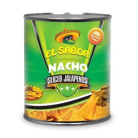 Jalapeno paprika szeletelt ( EL SABOR ) 2900/1500g 6db/#
