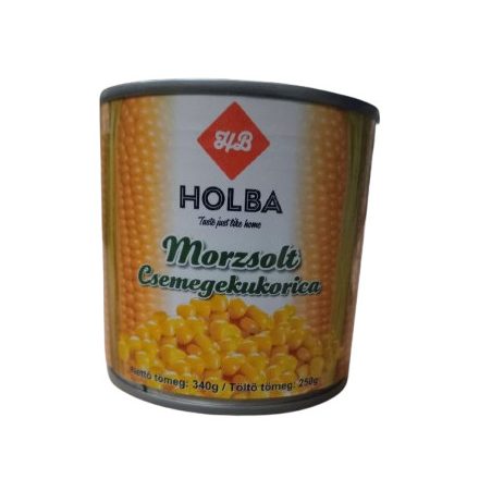 Morzsolt csemege kukorica konzerv 340gr/250gr 24db/# (HOLBA)