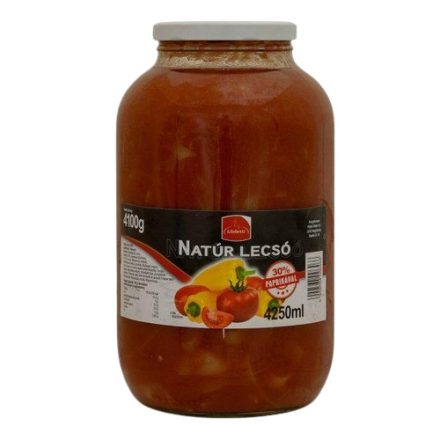 Natúr lecsó 50% paprikával 4250ml / 4200g 2db/#