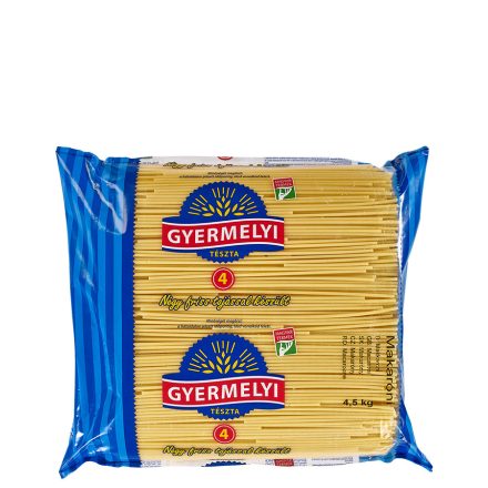 Gyermelyi Makaróni 4,5 kg 4 tojásos