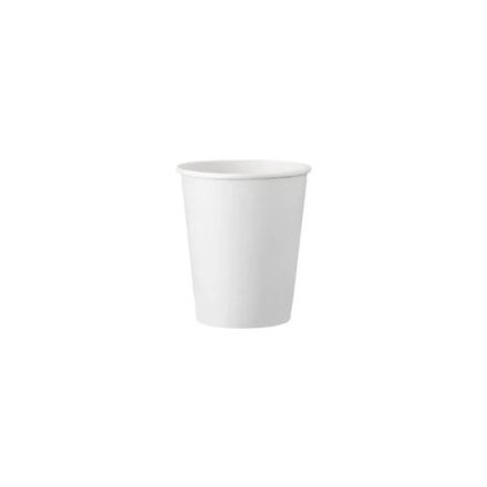 Fehér szimpla falú papírpohár 250ml 8oz 50db/cs (2MEWHCUP08)