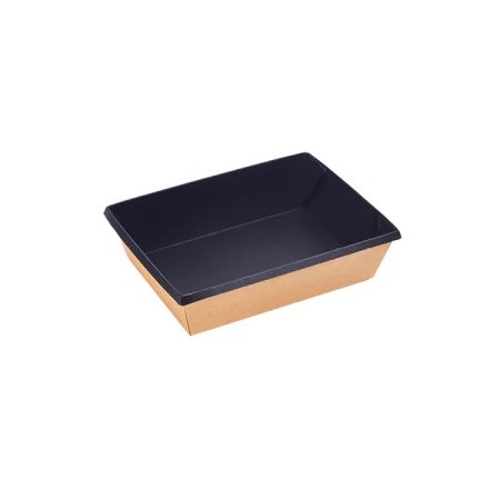 Eco-Tray fekete-barna tál 400ml 50db/cs (2MEECOT04BF)