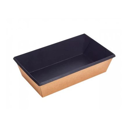 Eco-Tray kraft fekete tál 800ml 50db/cs (2MEECOT08BF)