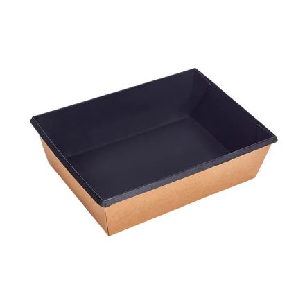 Eco-Tray fekete-barna tál 1000ml 50db/cs (2MEECOT01BF)